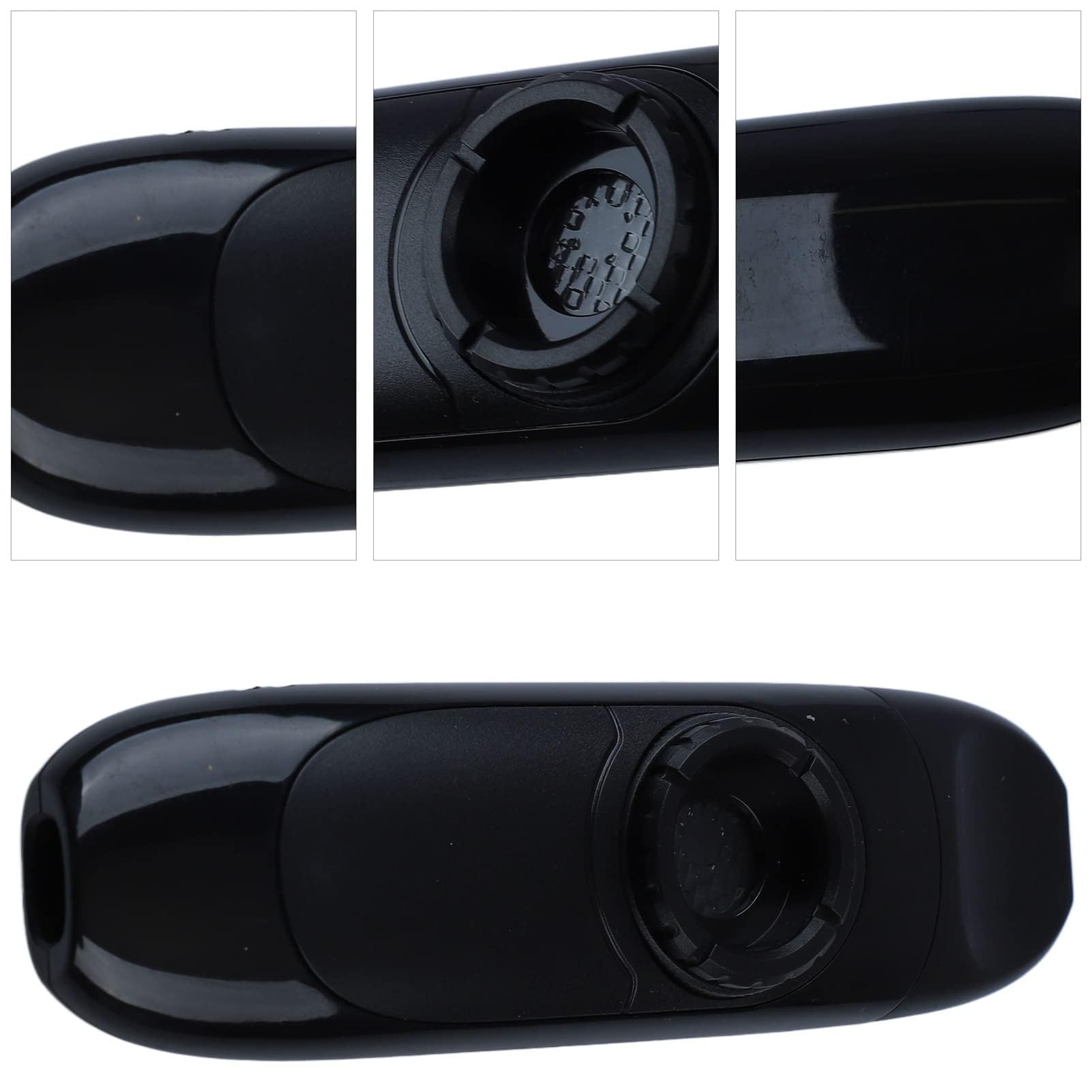 11 Cm Kazoo Strumento Musicale Portatile in Lega di Alluminio Professionale in Resina con Pickup a Membrana Registratore per Prestazioni (Nero)