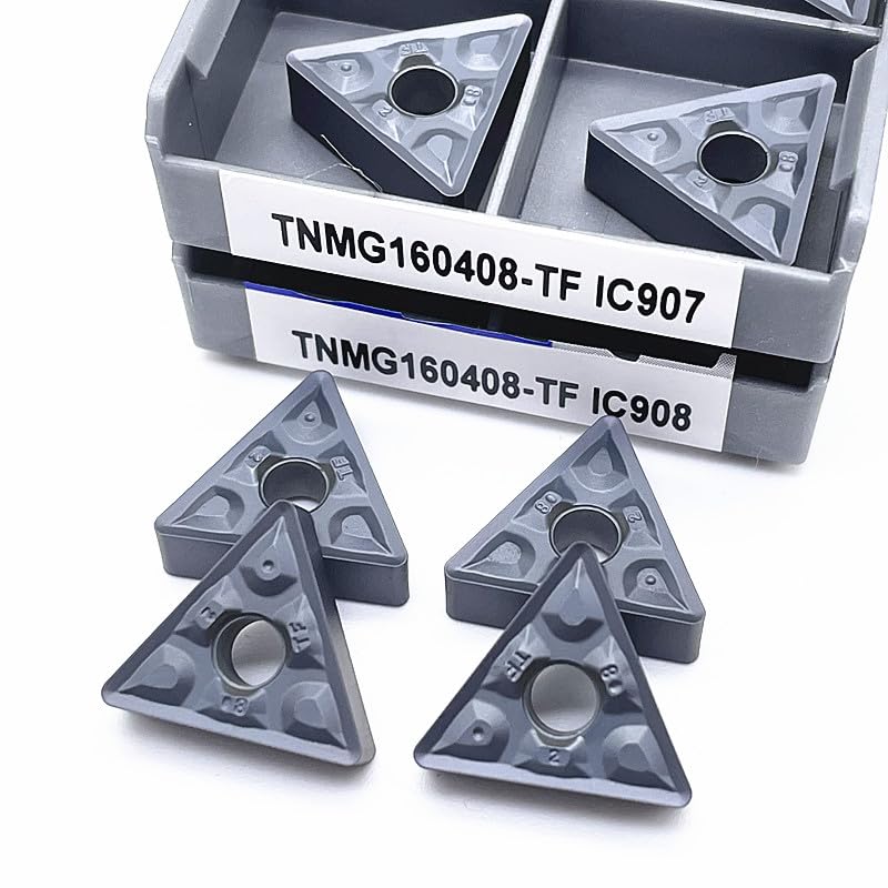 10 piezas insertos de carburo para torno TNMG160408-TF IC908 miniatura 6