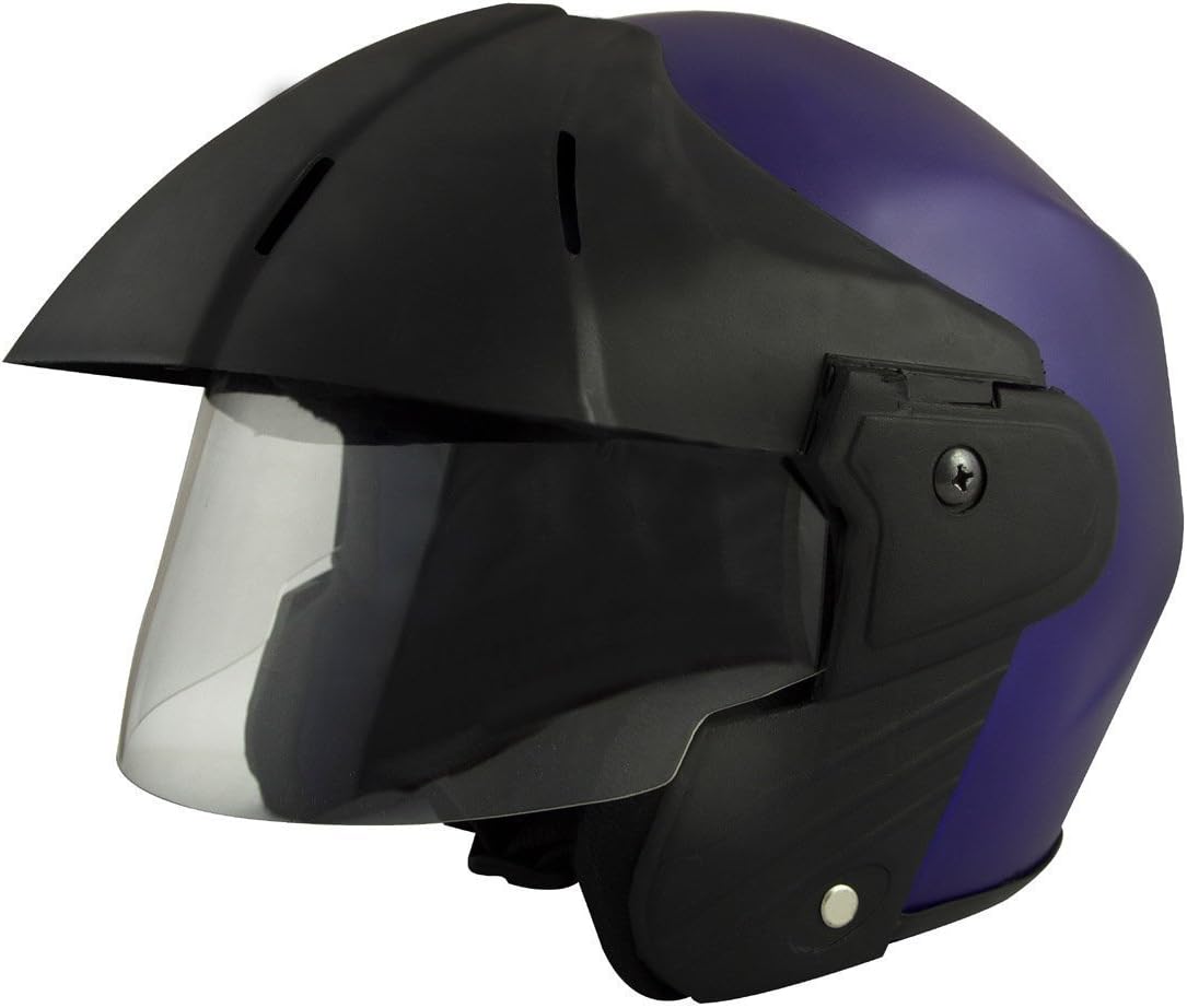 Deltz Power (ISI Certified) Open Face Helmet (Blue Matte) (Extra Large)