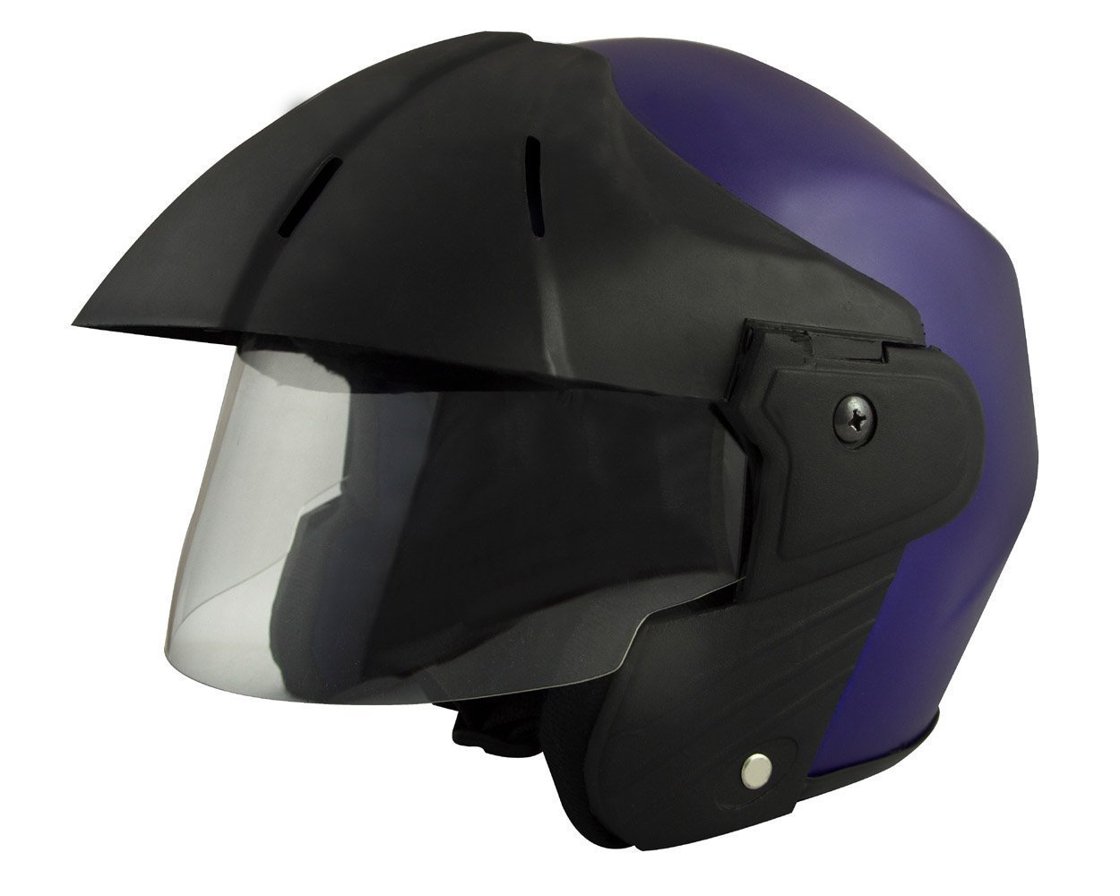 Deltz Power (ISI Certified) Open Face Helmet (Blue Matte) (Extra Large)