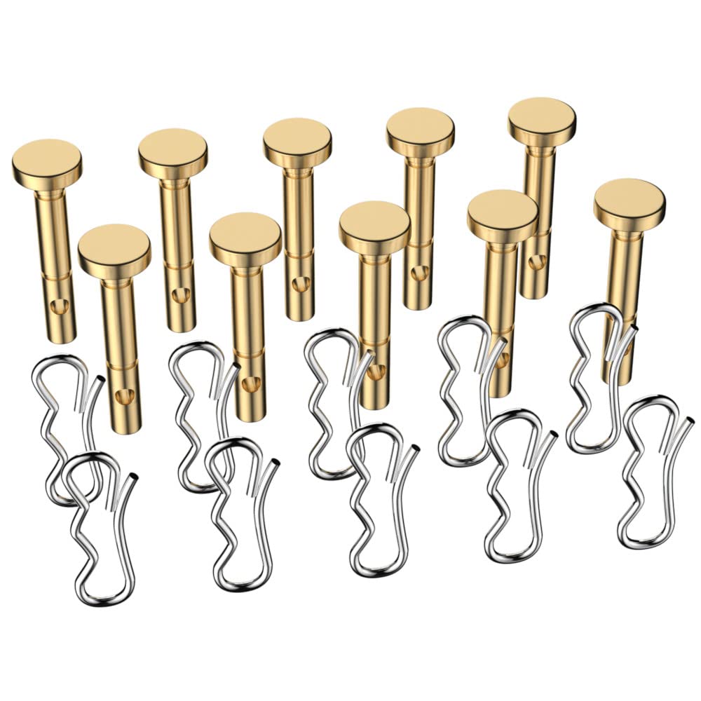 YESPURE10Pcs Shear Pins and Cotter Pins Fit for Craftsman Troy Bilt Snowblower Snow Throwers and Lawn Tractors - Shear Pins 10pcs and Cotter Pins.