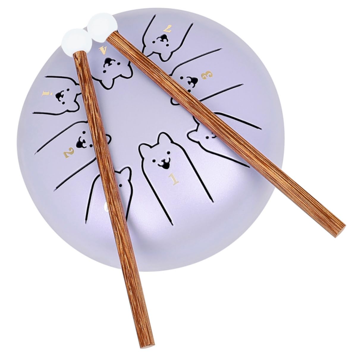 Tambor de Lengüeta de Acero Titanio Púrpura de 5, 5 Pulgadas