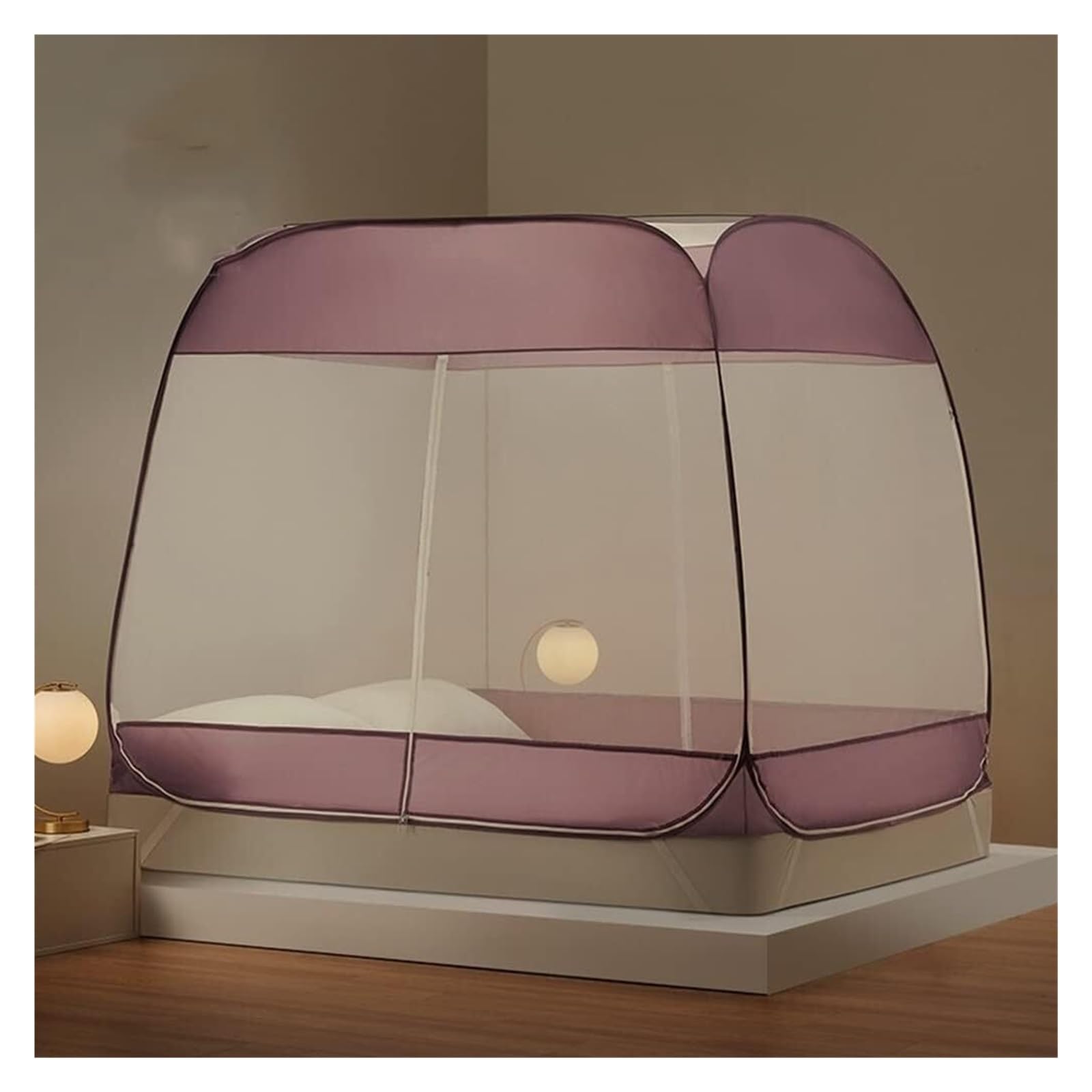 Zanzariera Da Letto A Baldacchino Da Viaggio Pieghevole Multicolore 4/5/6 Piedi