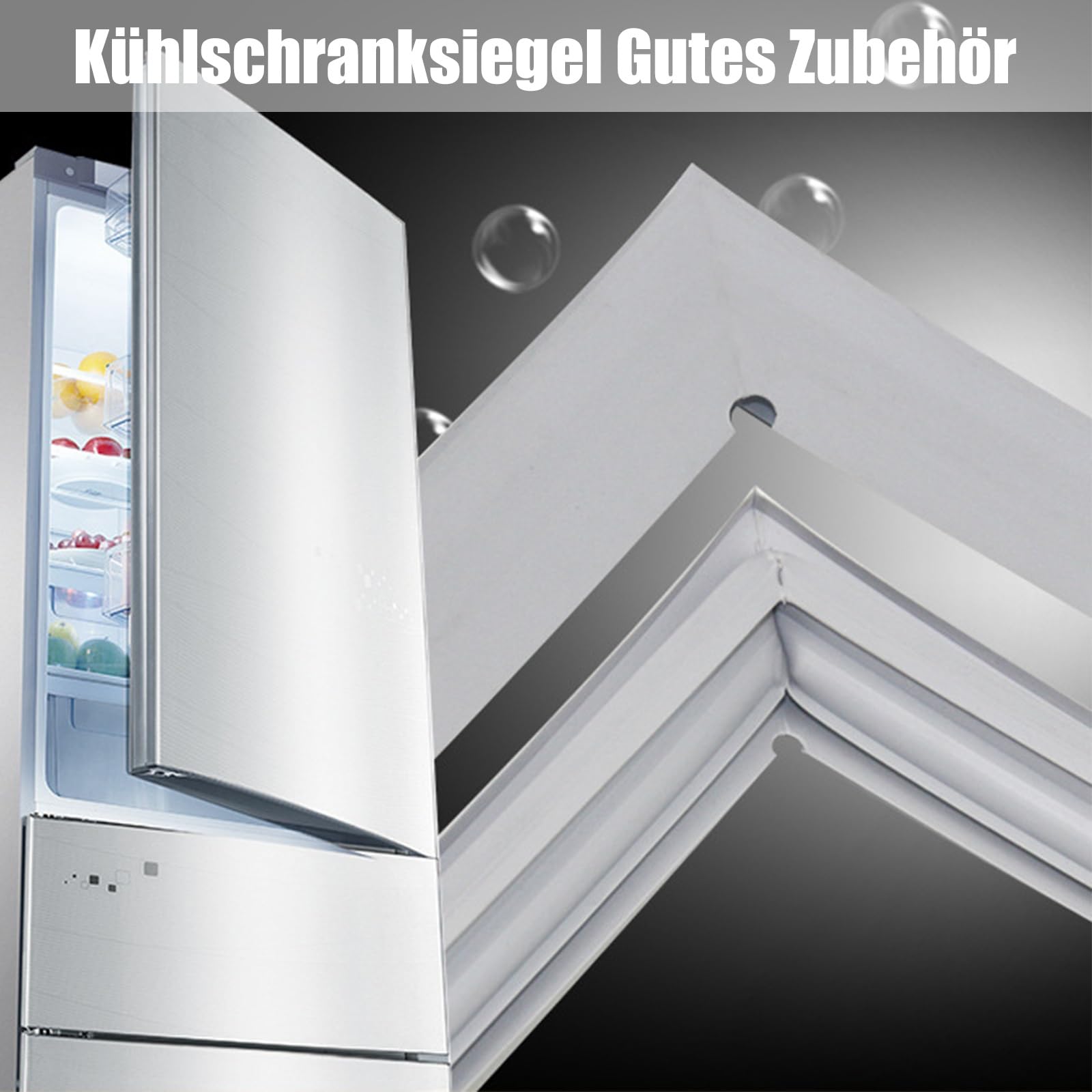 Kühlschrankdichtung Türdichtung Dichtung, Magnetdichtung Gummidichtung Dichtung Kühlschrankdichtung für Kühlteil Kühlschrank