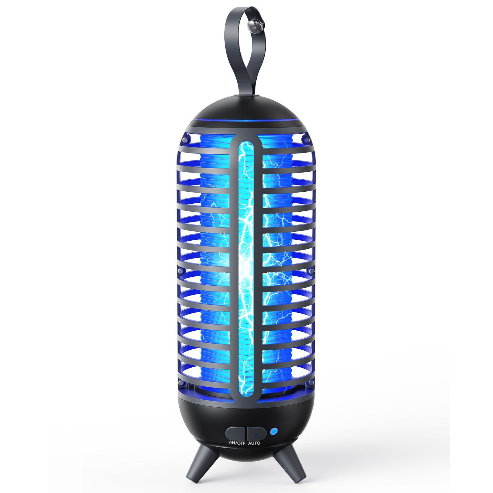 Bug Zapper, Indoor and Outdoor 2-in-1 Mosquito Zapper, Portable Rechargeable Waterproof Bug Zapper, Suitable for Yard, Home, Backyard, Garden, Camping Black