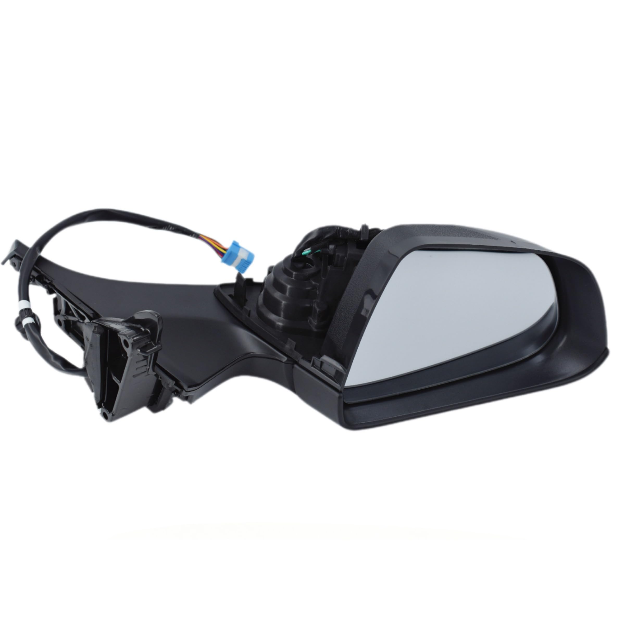 Driver Left Side View Mirror Assembly, Mirror RIGHT Passenger Side with Memory Recall, Power Adjustment Folding Heated Compatible with 2019-2021 Tesla Model 3 (2021 Model 3 Black Right)