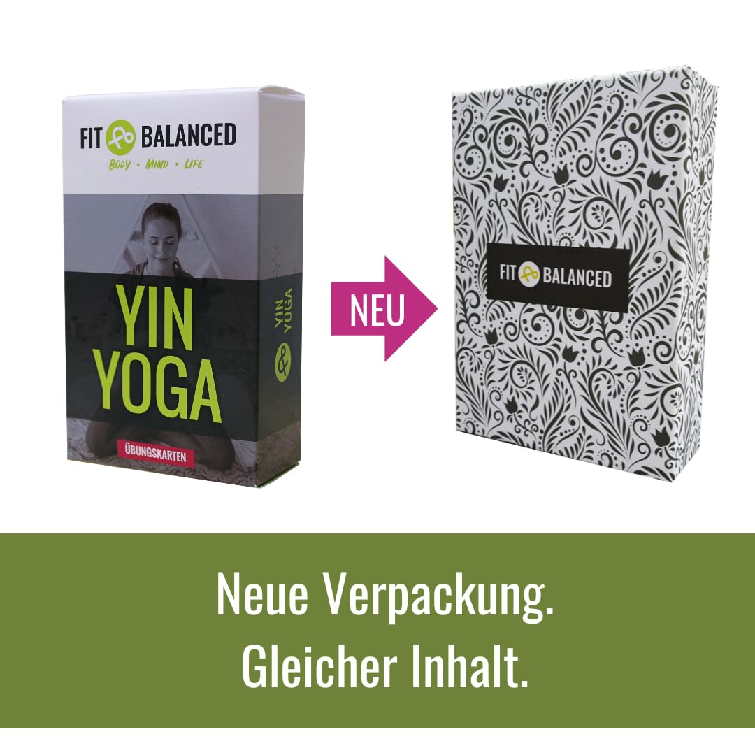 Yin Yoga Übungskarten, sanftes Yoga, für Anfänger und Fortgeschrittene, mit 70 Yogaübungen, Yogabox (in Neuer Verpackung)