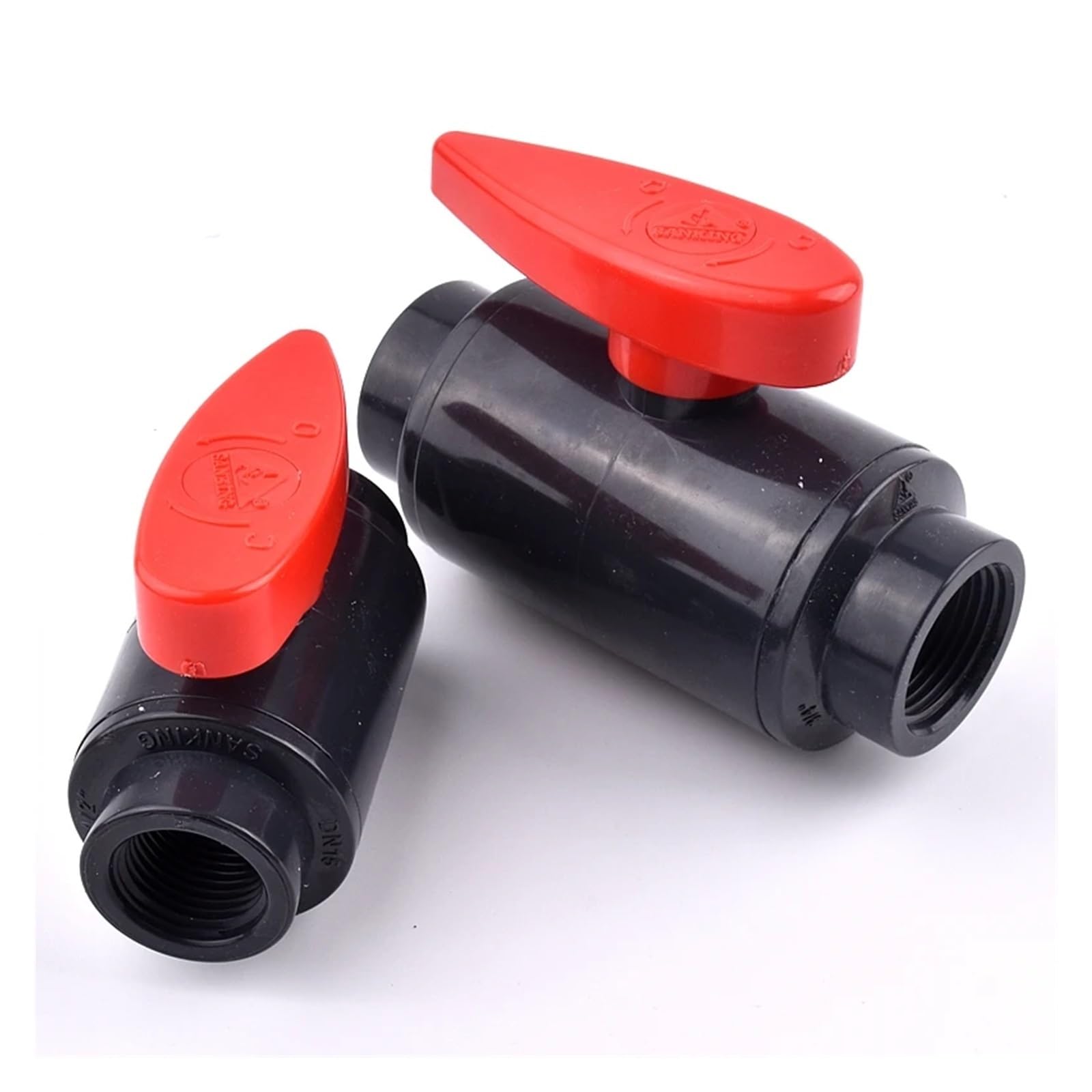 1 válvula de bola con rosca hembra de 1/2" ~ 4" / jardín, adaptador de tubería de PVC/riego, conector/pecera de acuario(3 inch)