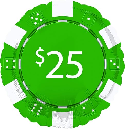 Miniatura 5 de Ramo de globos de fichas de póquer para fiestas nocturnas de casino, 5 piezas, kit de apuestas