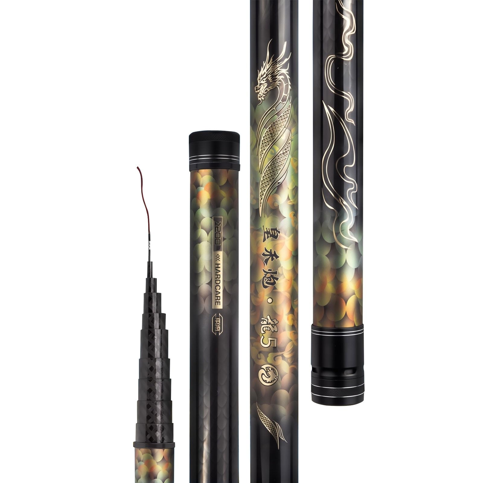 Caña de Pescar telescópica de Fibra de Carbono Cañas de Pescar Carpfishing | CañAs De Pesca CañAs Telescopicas Caña de Coup 8m-15m Lunga Distanza Fiume Lago Mare(Short Section 11m)