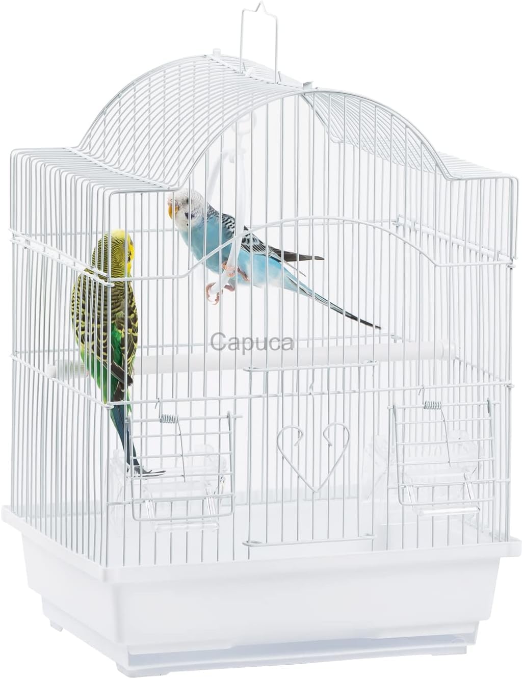 Capuca Small Bird Travel Cage-Lightweight Small Birds Starter Kit with Birdcages and Accessories Great for Parakeets Lovebirds Parrotlets Finches