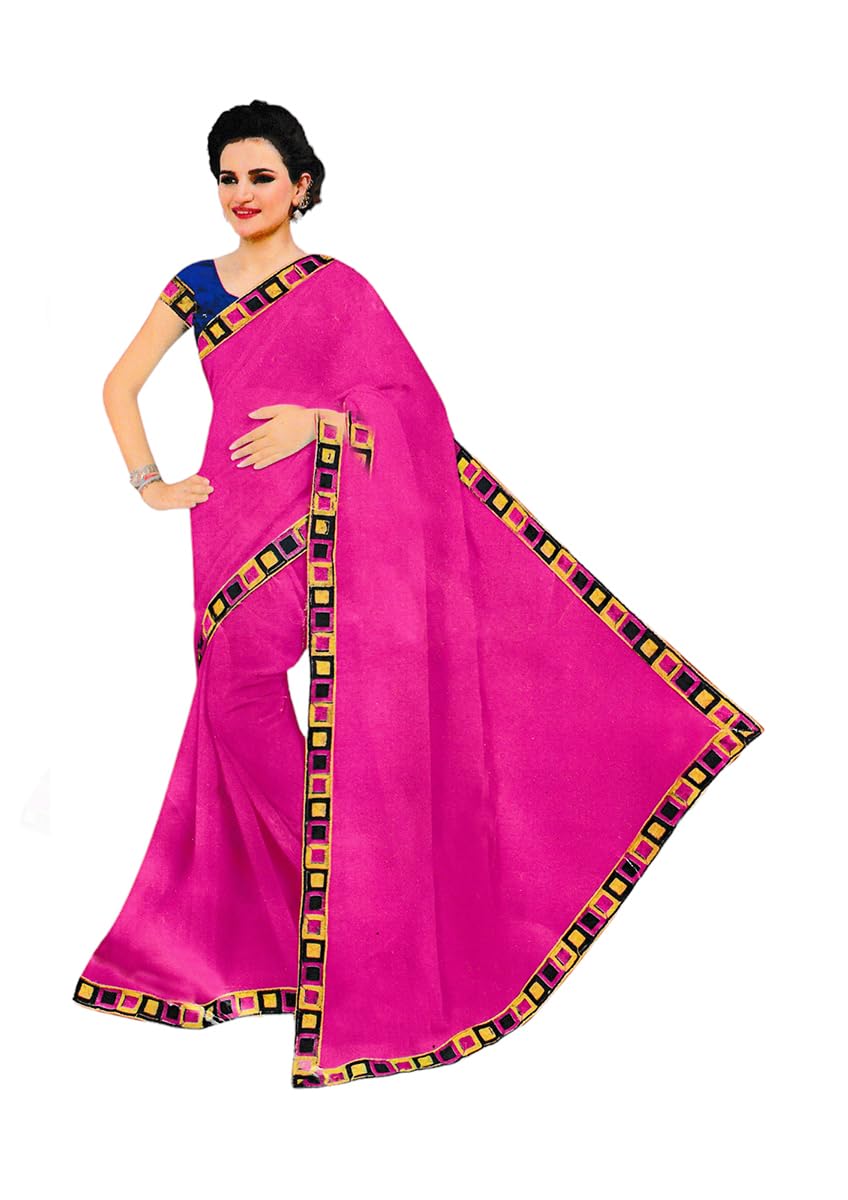 VFCollections Womens Fancy Cotton Saree with Blouse Piece (VFC501-14)