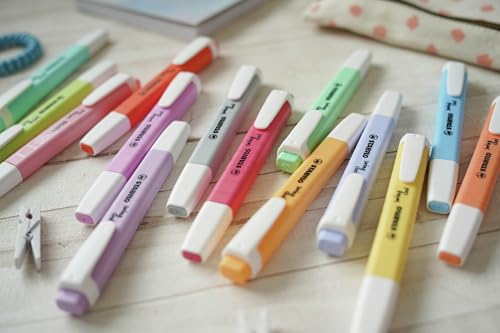 STABILO swing cool Pastel - Highlighter - Pack of 6 - Assorted Colours