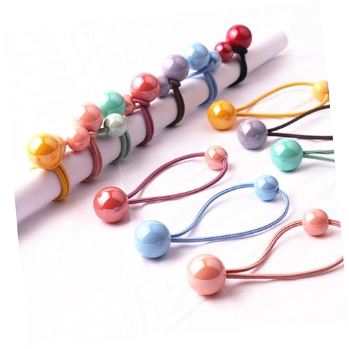 Miniatura 8 de 14 pares de diademas de color para el cabello, bandas elásticas para el cabello para niñas, ligas para el cabello grueso para niñas pequeñas,