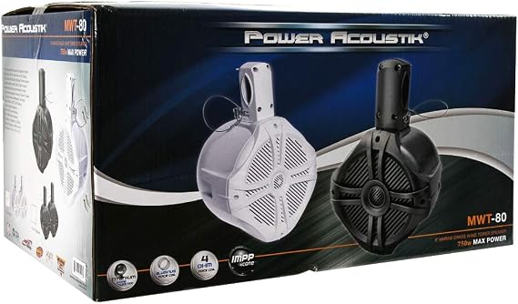 Marine-Grade Speaker System in White - Set of 2