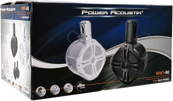 Marine-Grade Speaker System in White - Set of 2