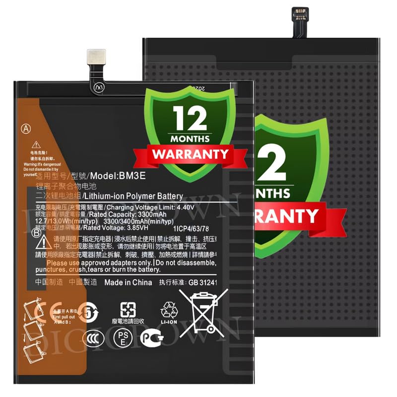 Image of Original BM3E Battery Compatible for Xiaomi Mi 8 - (3400mAh) - 1 Year Warranty DF7