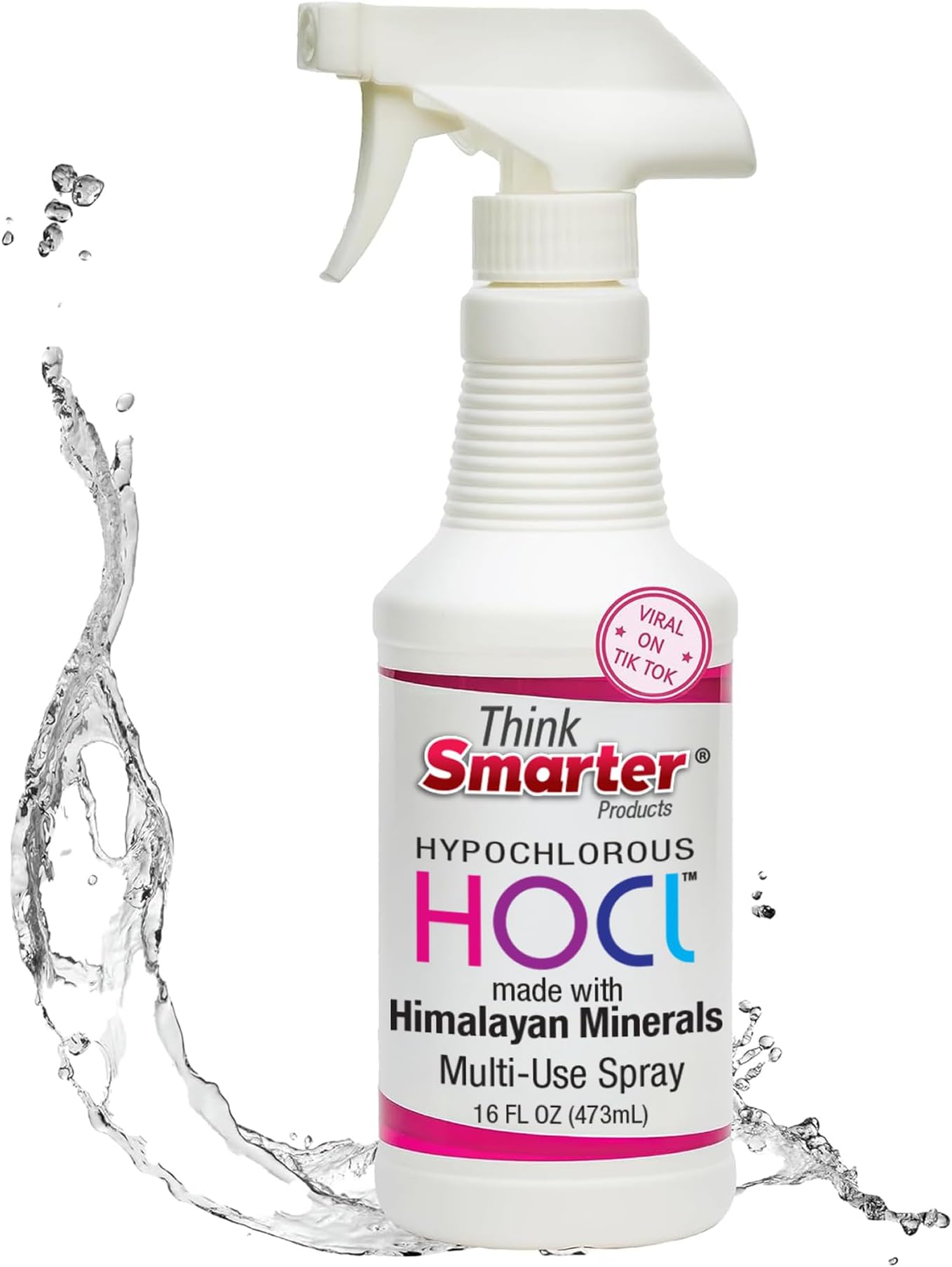 HOCL All-Purpose Cleaner with Hypochlorous Acid, All-Natural Surface Cleaner, & Skin Hydrator 16fl oz Clear Spray