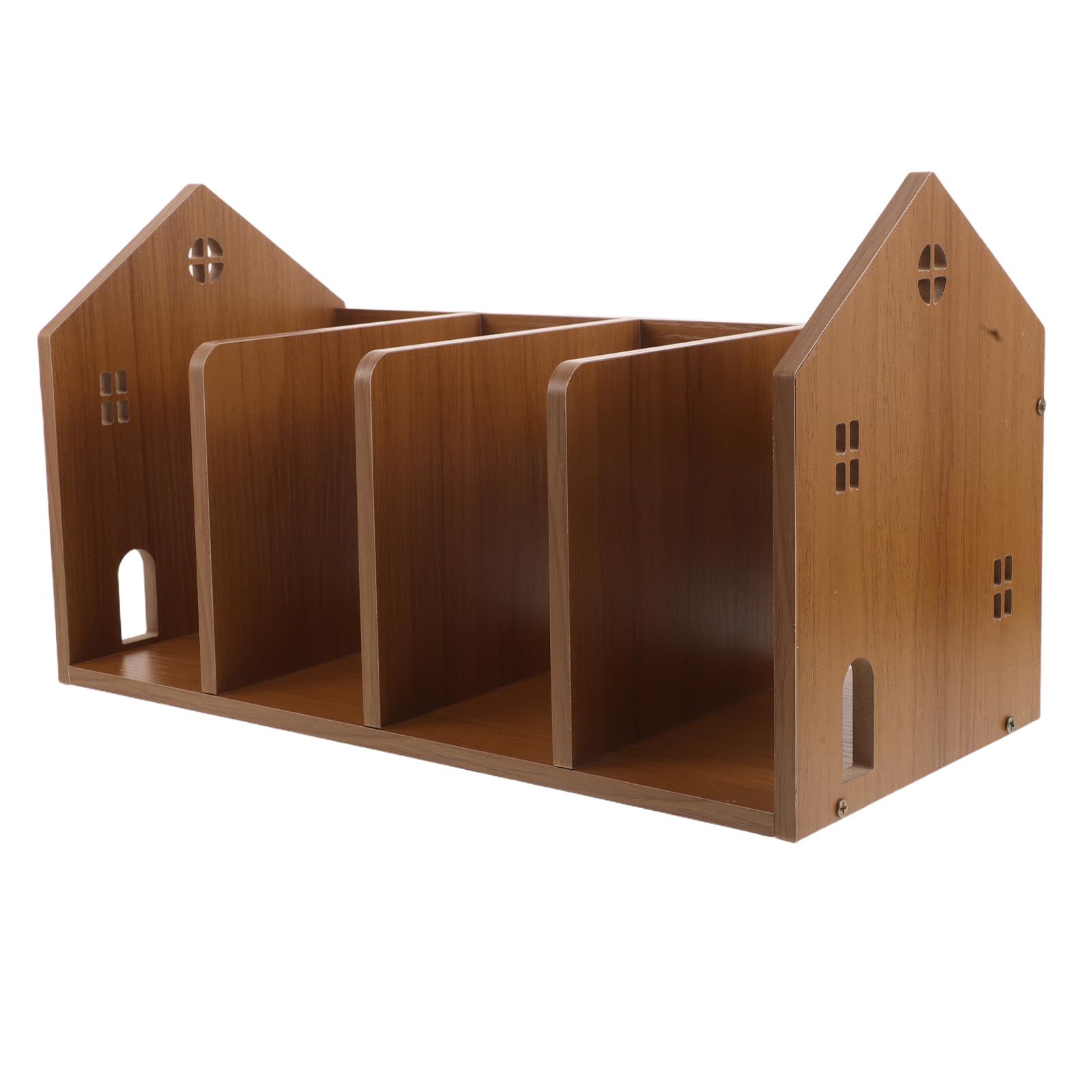 Schreibtischregal Kleines Freistehendes Bücherregal Tisch Organizer für Bürobedarf Kompakte Schreibtischablage für Homeoffice und Studium