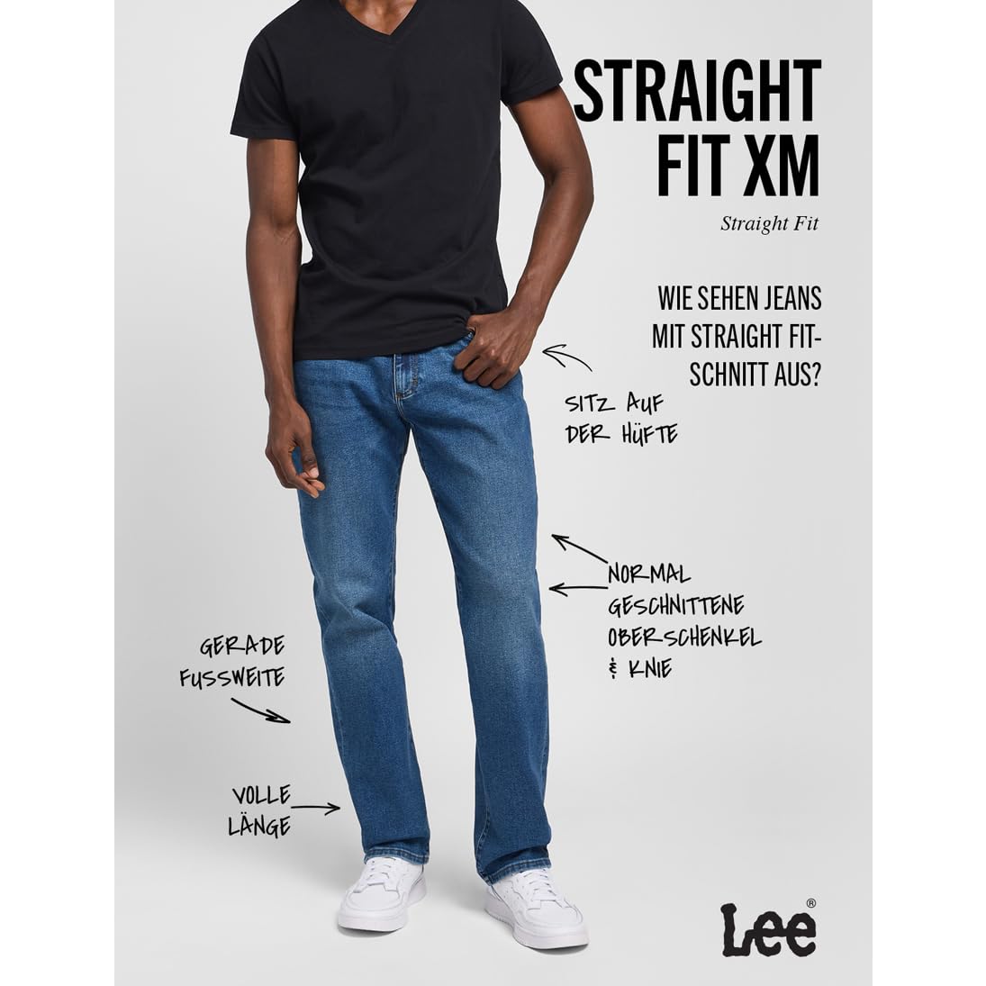 Lee Herren Straight Fit Xm Extreme Motion Jeans – Bild 4
