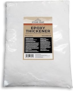 Stone Coat Countertops Epoxy Thickener (0.5 lb) Thickening Agent for Vertical, Sloped, and 3D Epoxy Projects, Boosts Bond Strength for MDF, Plywood, and Seaming, Non-Hazardous and Made in the USA