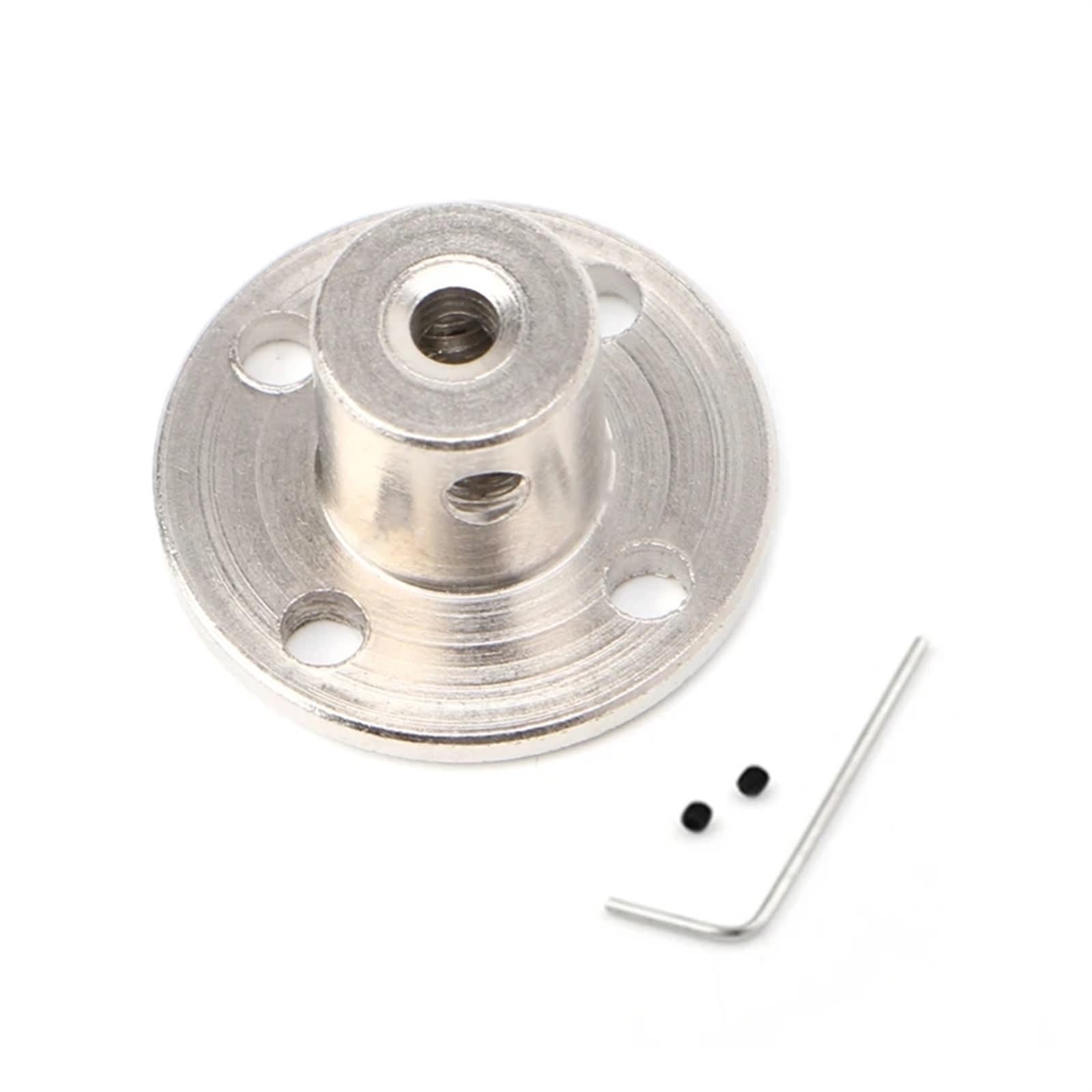 WEKONUMEX Flange Shaft Coupling, Rigid Flange Coupling Connector 1pc Bore 3-10mm Motor Guide Shaft Coupler(7mm)