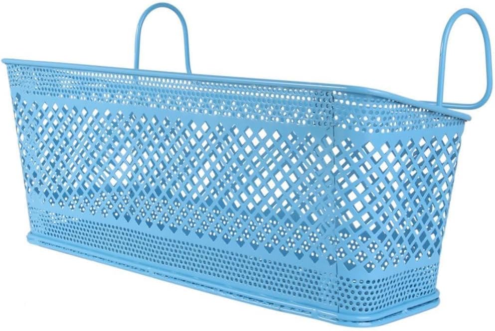 Holibanna Rectangular Iron Wire Storage Basket Capacity Hanging Organizer for and Offices Practical Grid Design Random Color Sturdy and Deformation-resistant