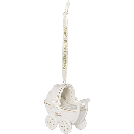 Hallmark Keepsake Christmas Ornament 2022, Baby's First Christmas Pram