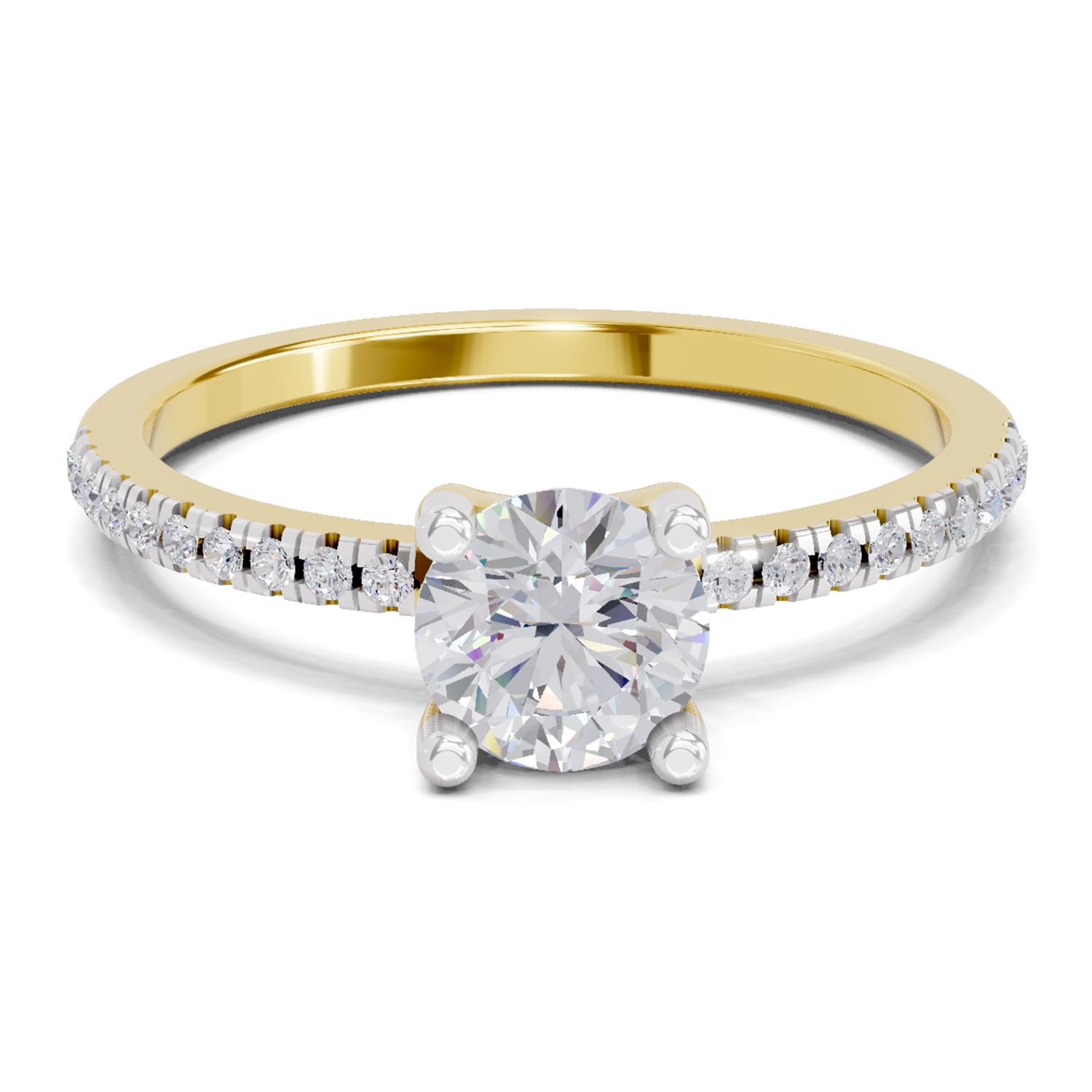 Lab Grown Diamond 0.82 Carat Round Solitaire Diamond Ring for Women | 14K Gold FG VS Quality Diamonds-image-23