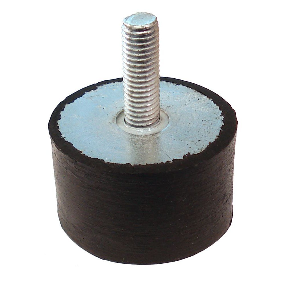 L&S Engineers Rubber Foot 50 X 30Mm X M10 Stud Fits Jcb Beaverpack - Replaces: 929/14905