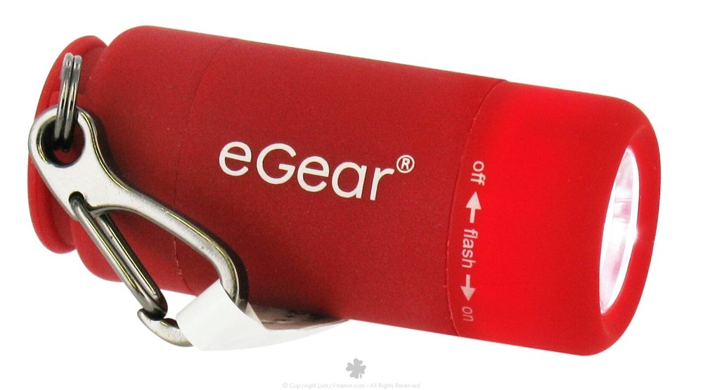 eGear Jolt USB Mini Rechargeable Flashlight (Red)