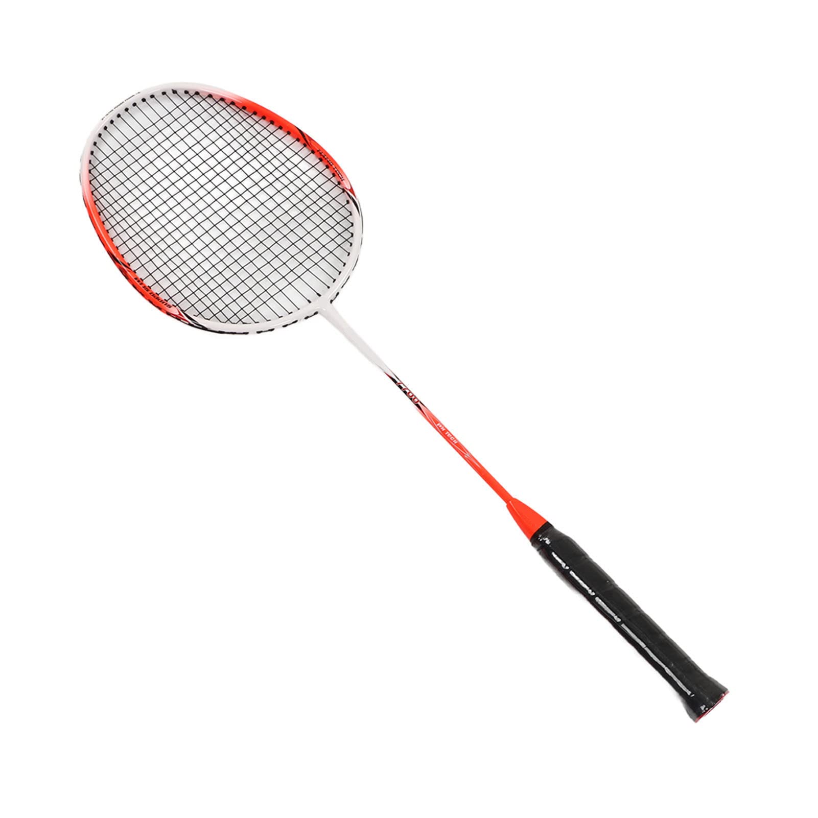 Racchette da badminton leggere in lega di carbonio per prestazioni migliorate per appassionati di sport all'aria aperta e dilettanti, 2 pezzi, arancione rosso