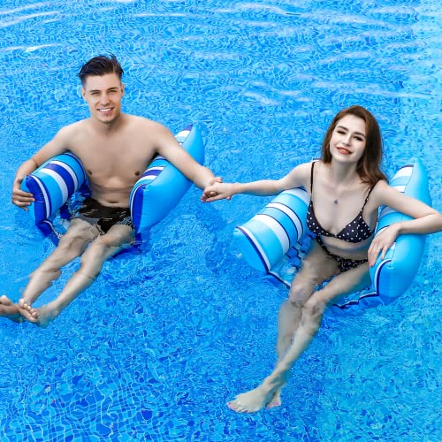 image for LEVOTIYER 2 Pack Inflatable Pool Floats Adult, Swimming Pool Float Ham