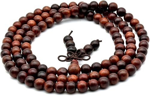 Zen Dear Brazalete y collar de meditaciĂłn Mala para cultura budista y oraciĂłn busita cuentas de Buddha unisex palisandro natural Zen Dear Brazalete y collar de meditaciĂłn Mala para cultura budista y oraciĂłn busita cuentas de Buddha unisex palisandro natural