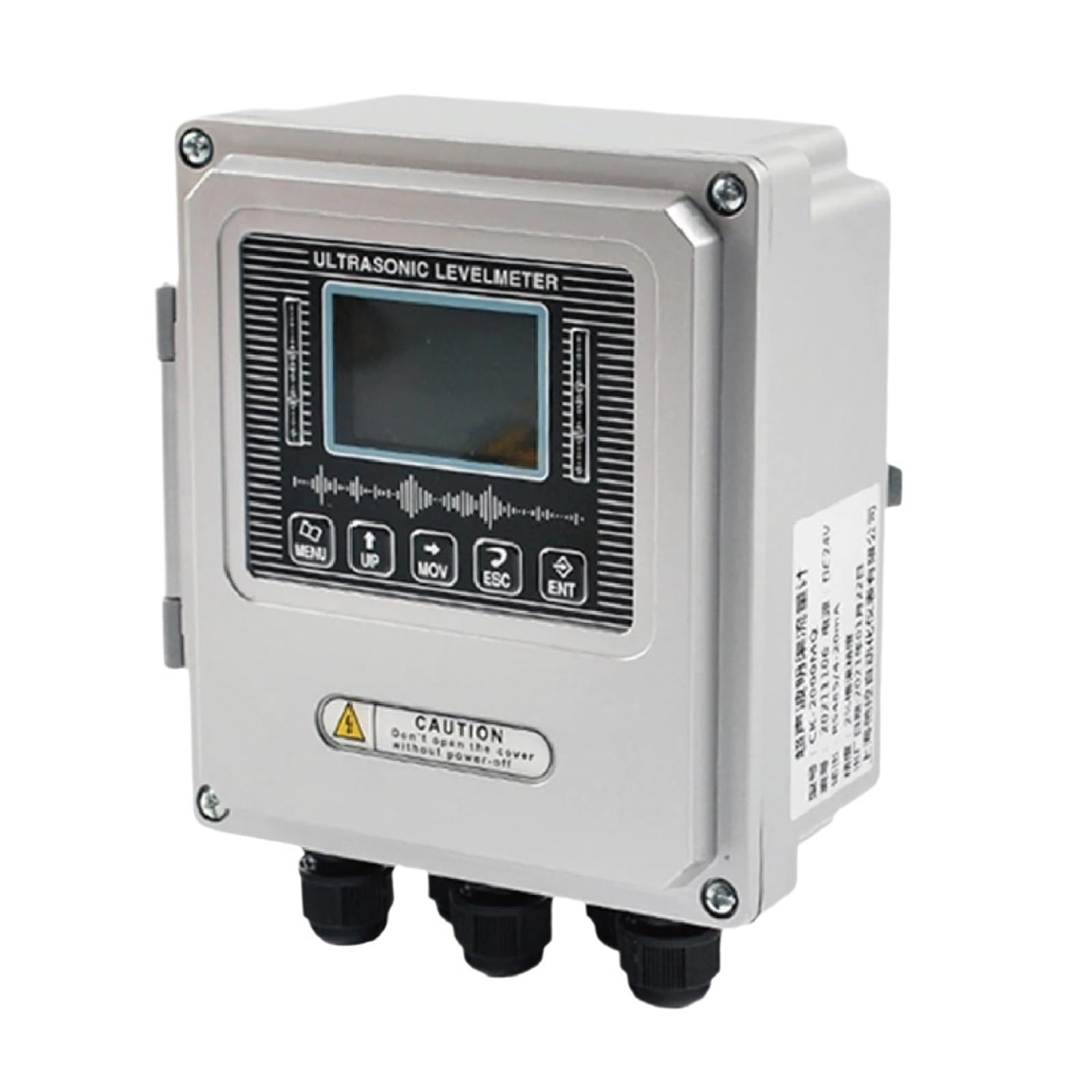 QfUxYYSLD Open Channel Flow Meter Non-Contact Ultrasonic Water Flow Measurement Device Industrial Liquid Flow Meter(Transmitter)
