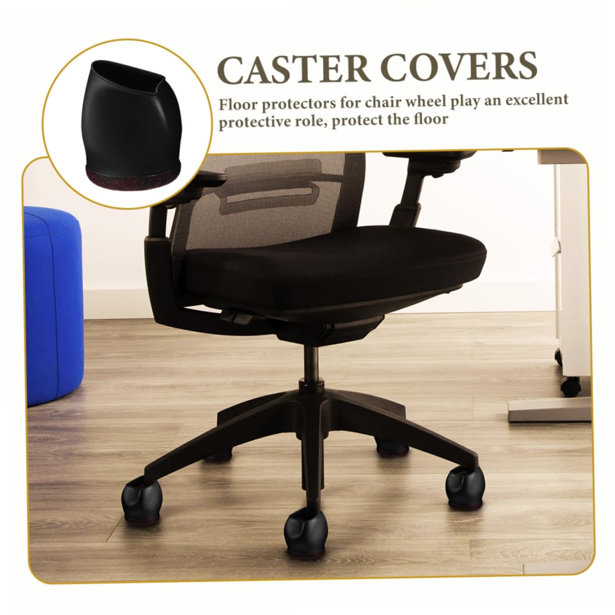 15piezas Cubiertas para Ruedas De Muebles Protector Antideslizante para Patas De Sillas y Mesas Juego para Reducción De y Protección del Suelo