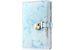 Marble Diary with Lock: Teen Secret Keeper