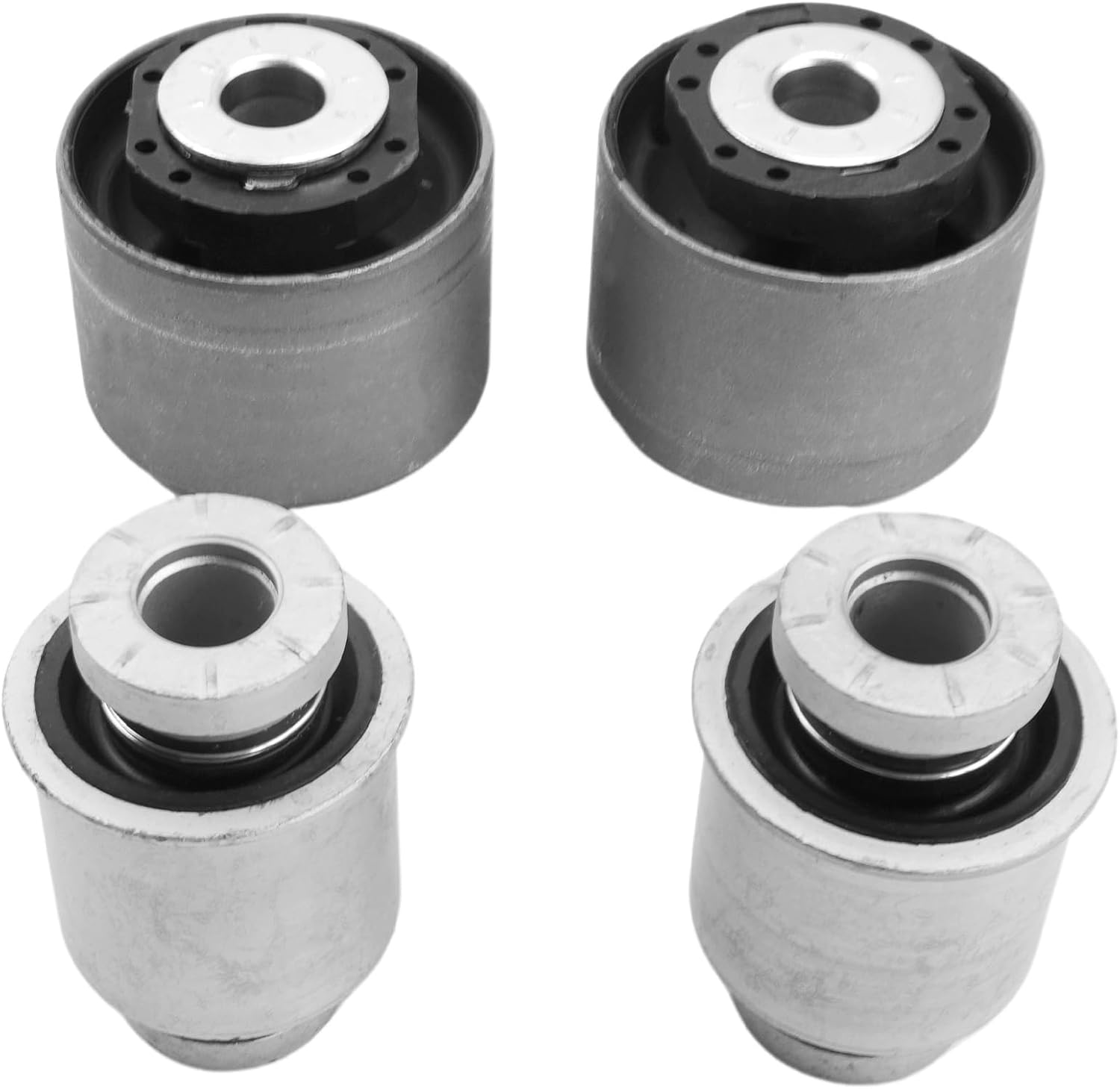 4Pcs Rear Lower Trailing Control Arm Bushings LH+RH Fit for Ford Mustang 2.3L 5.0L 2015-2023 Replacement for FR3Z5500-A FR3Z5500A