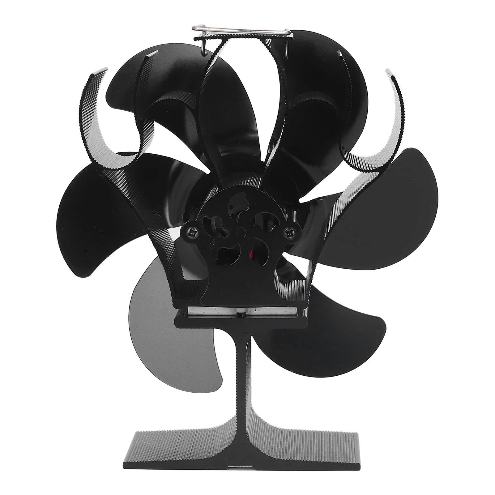 mingzhe Ventilatore per Stufa a Legna a 6 Pale con Funzionamento Silenzioso per Un'efficiente Distribuzione del calore. Alluminio 152 Mm