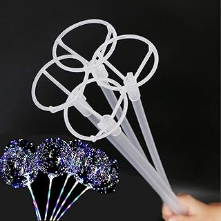 Big Balloon Stick with Cups, 35 Packs Clear Bobo Balloon Stick Holder 16 inch long for Large Balloons