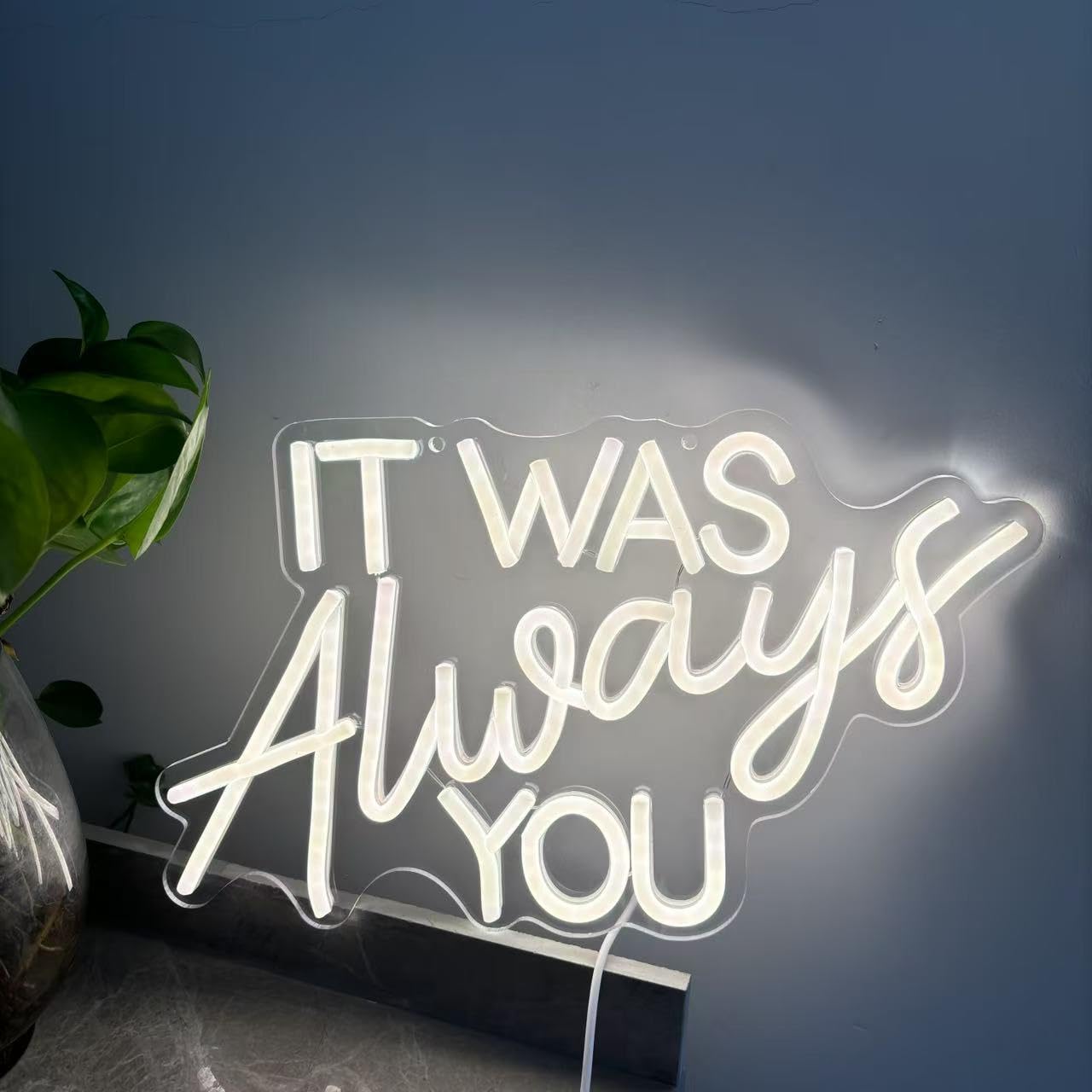 It Was Always You Neon Sign,Wedding Neon Sign by 5V USB Powered Wedding Decor Bedroom Home Wall Decor Sign Engagement Gifts - Image 3