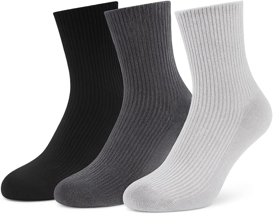 MissShorthair Cashmere Wool Socks 3-Pack for Women & Men Soft Warm Luxury Cashmere Wool Bed Socks for Winter Cozy Thick