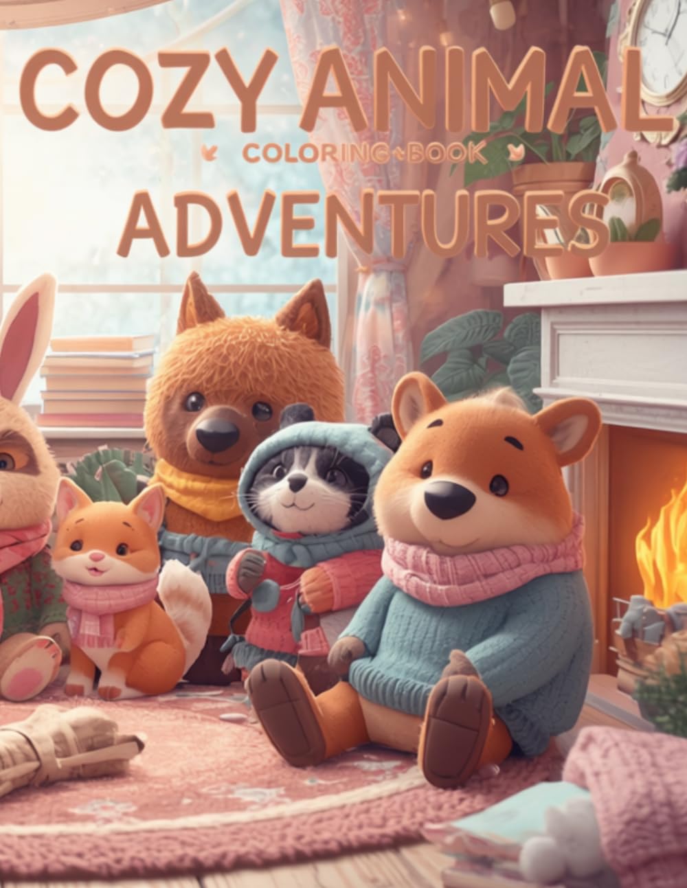 Cozy Animal Adventures: 24 Adorable Scenes Featuring Cozy Animal Friends (Cozy Animal Adventures Collection)