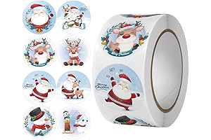 Deck the Halls with Festive Charms: 500 Pieces of Enchanting Christmas Stickers