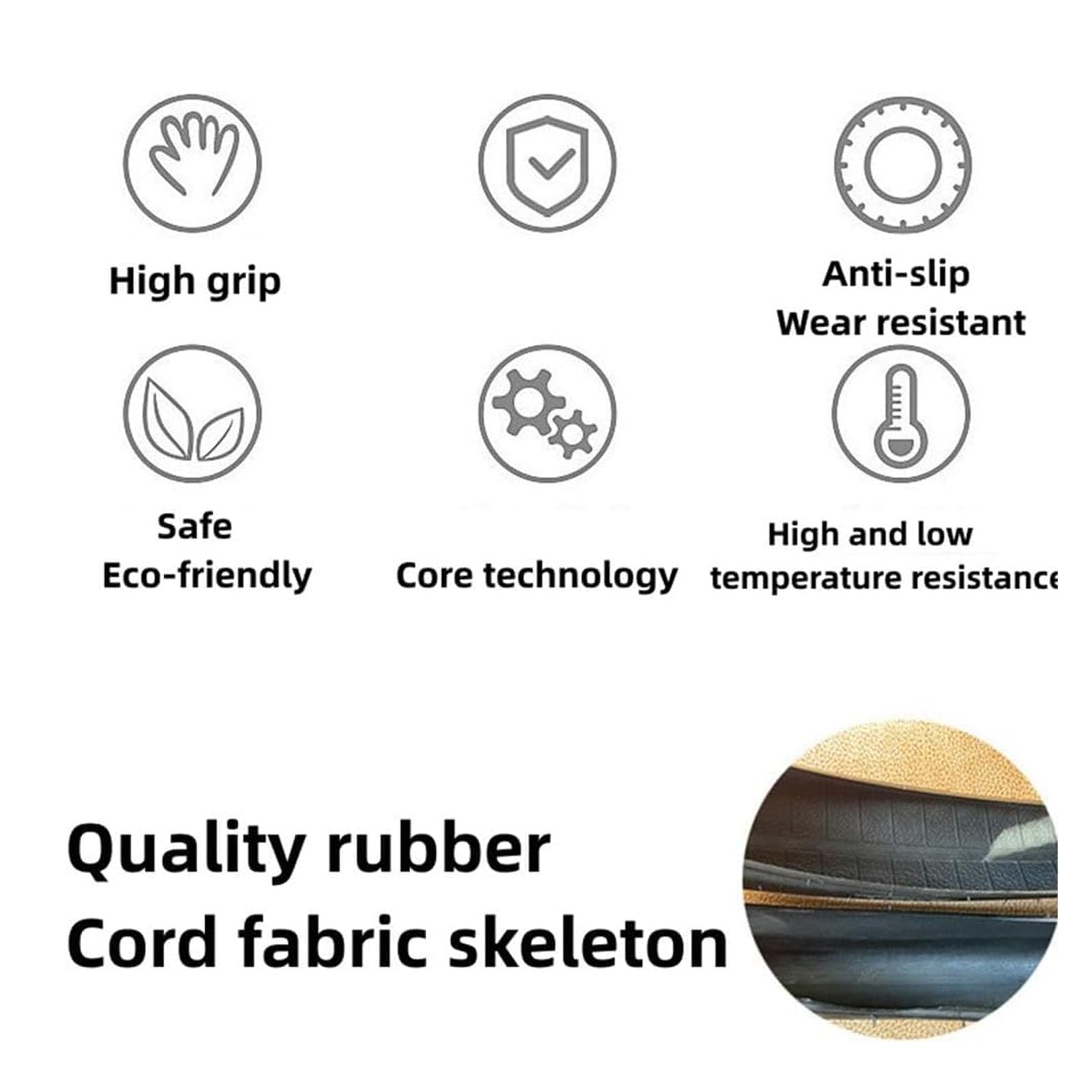 Fockety Copertoni per Fat Bike, 20x3.0 Copertoni in Gomma per Fat Bike per Biciclette Elettriche Pieghevoli Antiscivolo, per Bici Spiaggia Ampliabili a Prova di