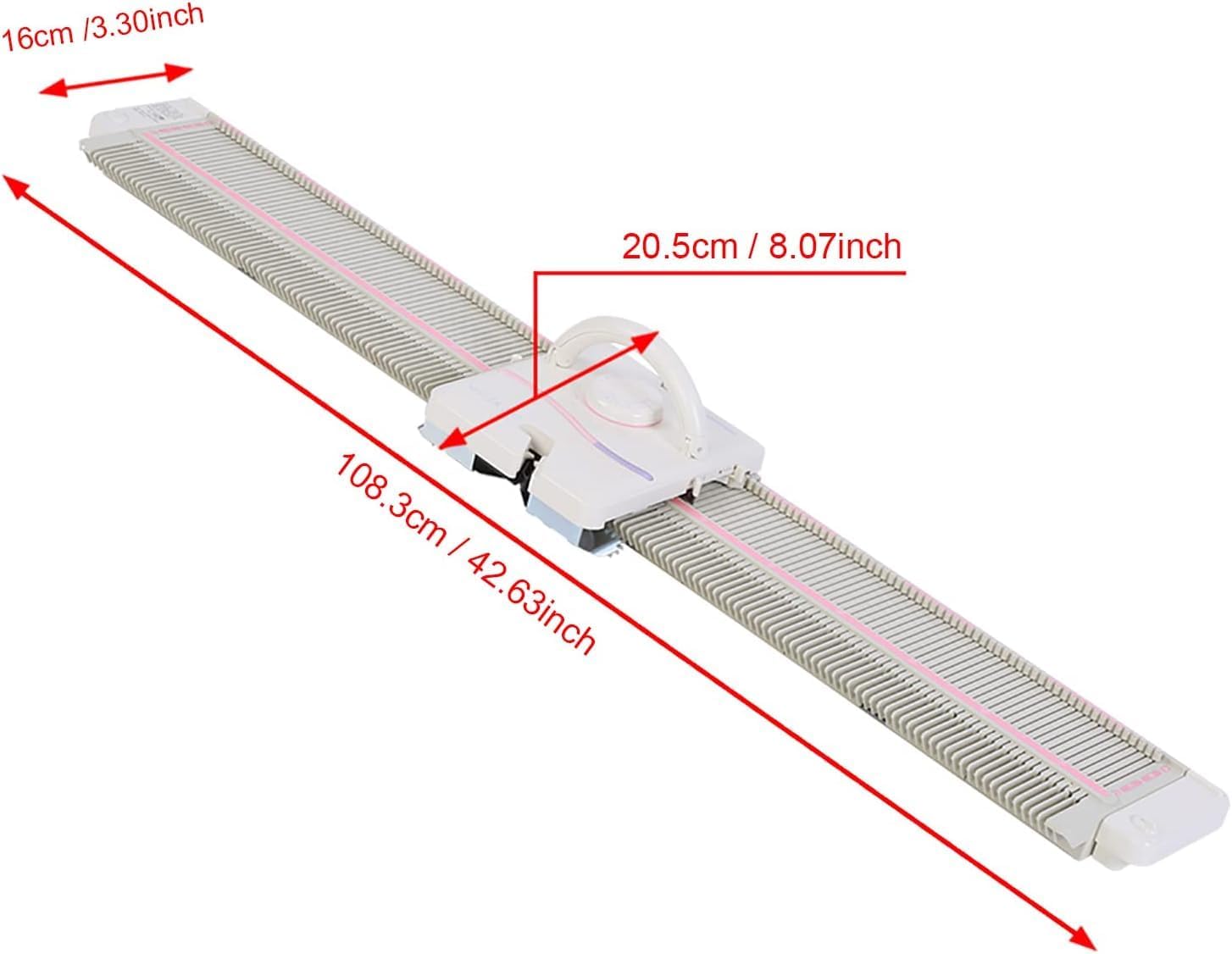 Zerodis Plastic Knitting Machine Accessories, LK150 6.5mm Mid Gauge 150 Stitches, Domestic Sweater Weaving with Accessories Tool Set for Household Sewing