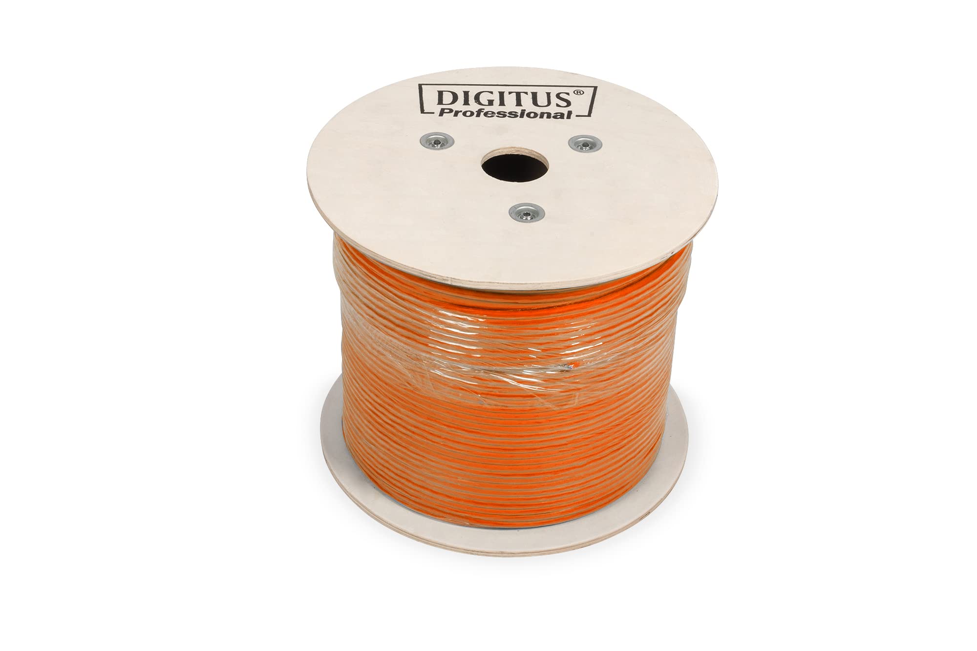 DIGITUS 500 m Cat 7 Cavo di rete - S-FTP (PiMF) Simplex - BauPVO Cca - LSZH Senza alogeni - 1200 MHz rame AWG 23/1 - Compatibile PoE+ - Cavo Ethernet - Arancione