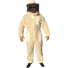 Bee Smart 800 - Ventilated Three Layers Mesh Beekeeping Suit with removable hat/veil