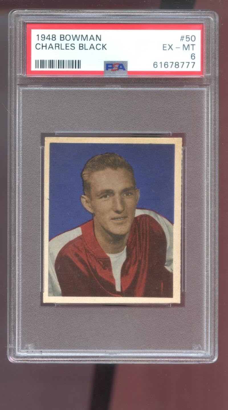 1948 Bowman #50 Charles Hawk Black ROOKIE RC PSA 6 Graded Basketball Card 48 Indianapolis Jets