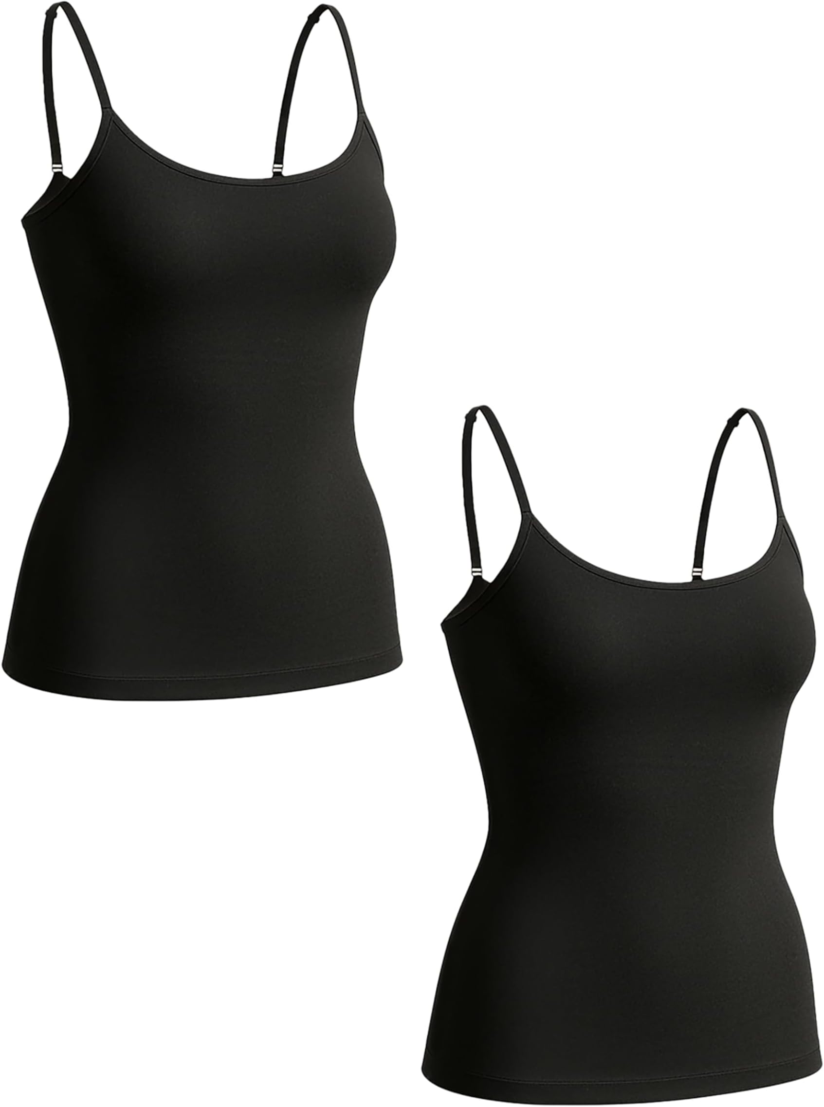 Womens Tops - Scoop Neck Cami Body Shaper for Women, Shapewear Tummy Control, Camisole Tank Tops for Women